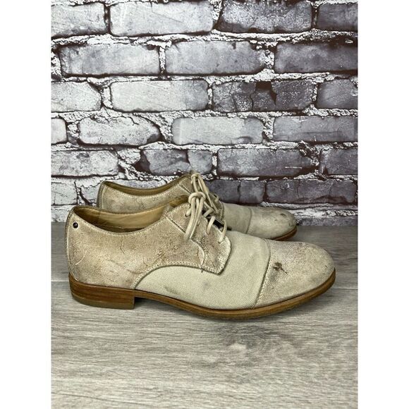 Rockport Adiprene Light Taupe Leather Cap Toe Oxfords Lace Shoes Men Sz 8.5M  US main image 14
